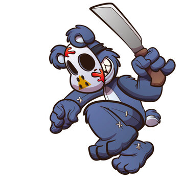 Hockey Mask Horror Teddy Bear