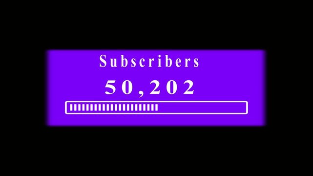 "Create a premium cinematic subscriber counter animation where the number rapidly counts up from 0 to 1,800,000.
