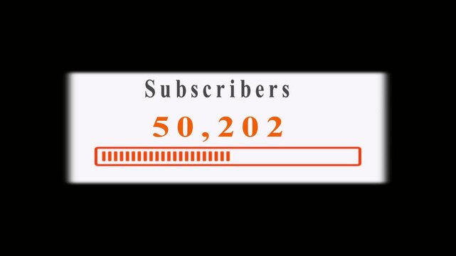 "Create a premium cinematic subscriber counter animation where the number rapidly counts up from 0 to 1,800,000.