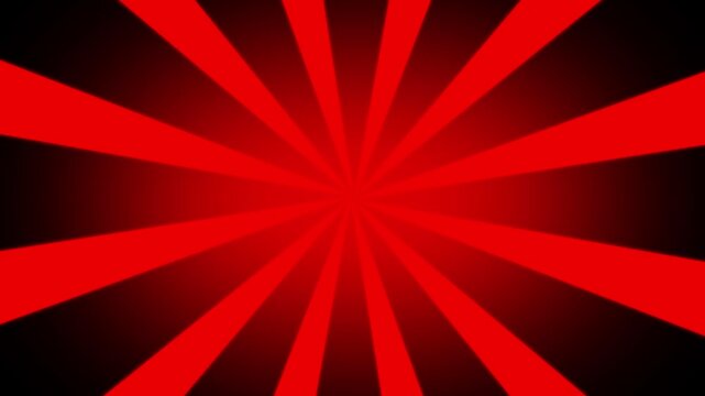 Red sunburst radial background, animation, dynamic comic, book style, motion for presentations, and marketing