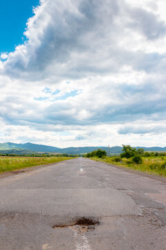 countryside road through carpathian mountains. beautiful summer landscape for ukraine travel background