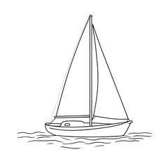 sailing ship vector illustration © Mohammad