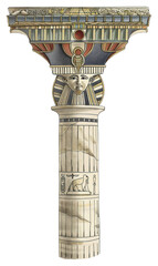 Obraz premium PNG Ancient Egyptian architectural column illustration