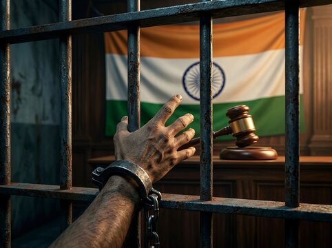 Criminal justice, incarceration, legal proceedings, law enforcement in India. Crime, punishment, court rulings, public security, and legal accountability in India