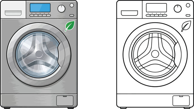 washing machine vector