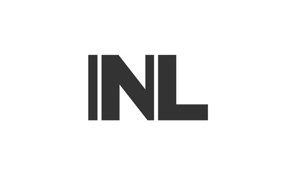 INL logo design template with strong and modern bold text. Initial based vector logotype featuring simple and minimal typography. Trendy company identity.