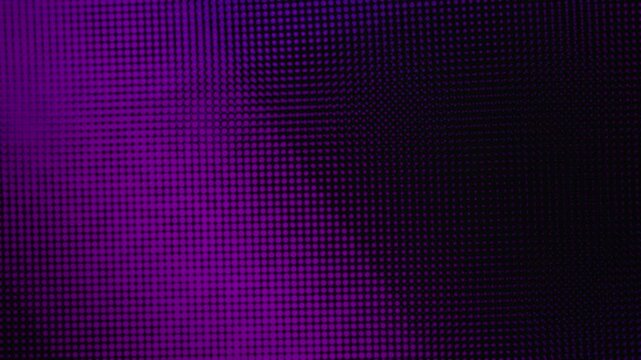 A looping purple halftone dot pattern with a glowing center and seamless background texture.