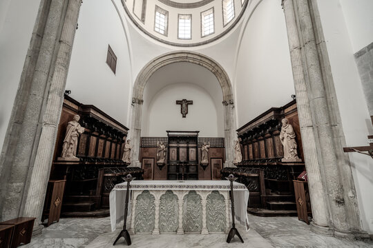 Teano, Italy. The Cathedral of San Clemente. 0326V.2