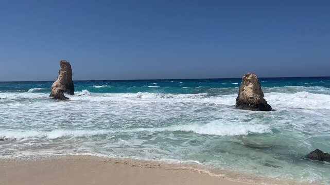 Here, there's a spot known as the 'Sea Eye, The sea water is a gradient of beautiful blue hues, and the rocks have unique and striking shapes.