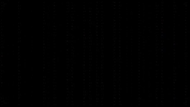 Abstract black background featuring faint looping grid lines with subtle digital noise and glitch effects