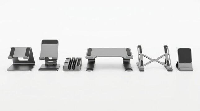 Versatile smart device mounts phone tablet e reader stands for desk bed travel