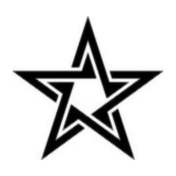 Abstract geometric star design with overlapping lines and sharp edges for modern graphic projects transparent background