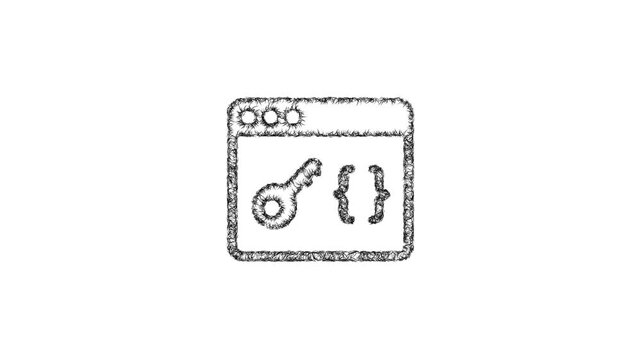 Sketch api key icon animation - smooth progressive reveal