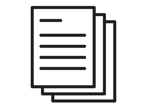 書類が3枚重なっているアイコン