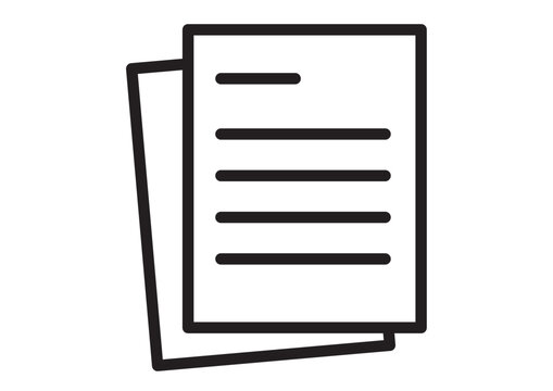 書類が2枚重なっているアイコン