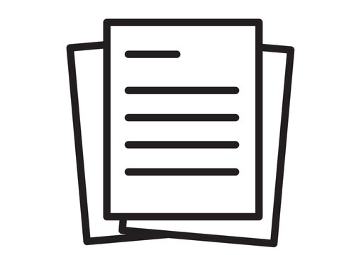 書類が3枚重なっているアイコン