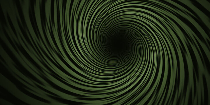Emerald green swirling vortex tunnel with dark shadows motion effect