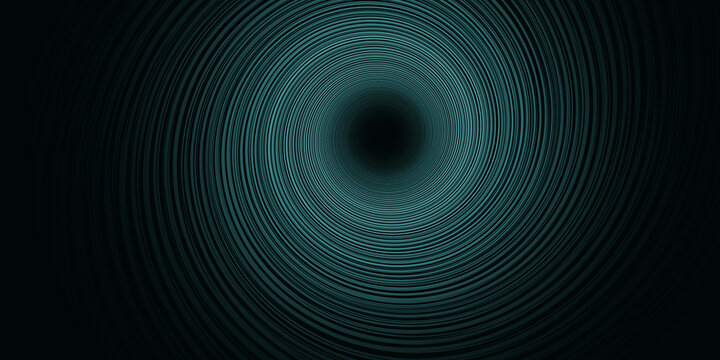 Cyan blue swirling vortex tunnel background design for abstract projects