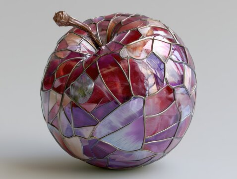 Stained glass plum