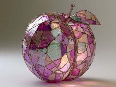 Stained glass plum