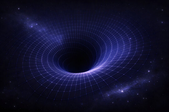 Black hole spacetime curvature visualization