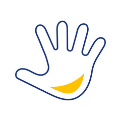 Fototapeta premium Autism awareness icon. Healthcare and autism line symbol. Color.