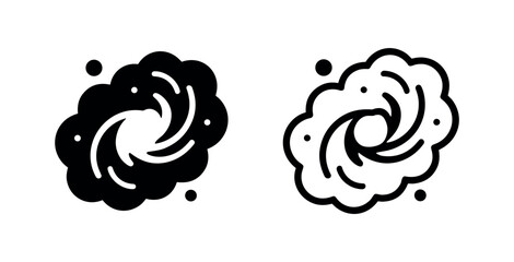 Spiral Galaxy Space Astronomy Icon Set © liubomir118809