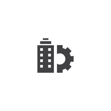 Business people, human resources, office management - icon. Simple vector illustration