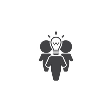 Business people, human resources, office management - icon. Simple vector illustration