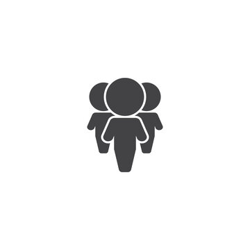 Business people, human resources, office management - icon. Simple vector illustration