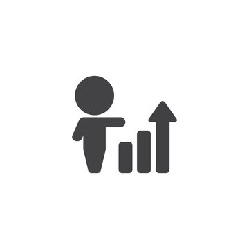 Business people, human resources, office management - icon. Simple vector illustration