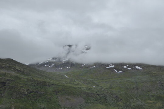 Gletscher an Norwegische Landschaftsroute Sognefjellet (FV 55)