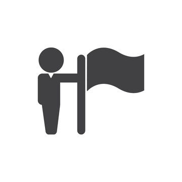Business people, human resources, office management - icon. Simple vector illustration