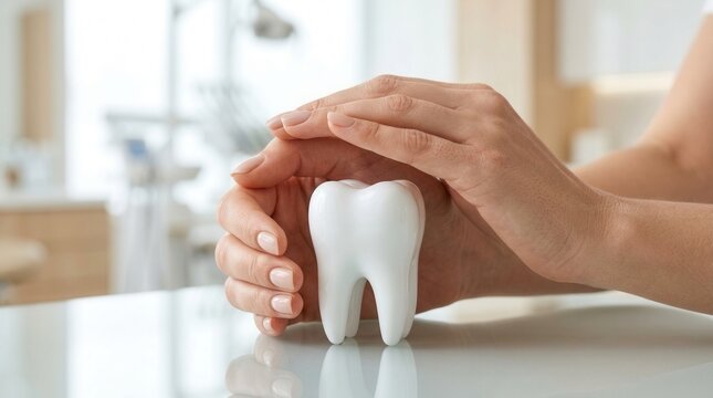 Protecting teeth enamel through dental insurance and oral care.