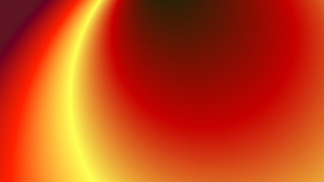 Smooth transition of warm colors background, featuring fiery red, orange, and glowing yellow curves. Luxury elegant abstract digital art.