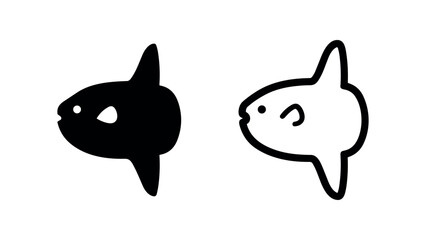 Obraz premium Ocean Sunfish Icon