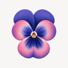 Obraz premium Vibrant gradient flower illustration