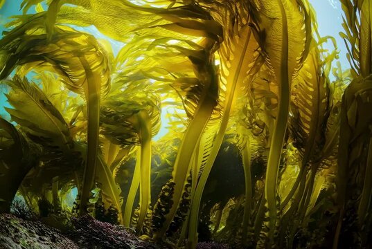 Forest of Seaweed, 4K, AI generated