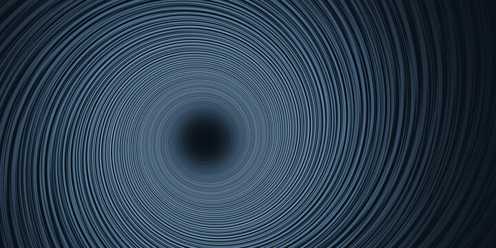 Blue abstract vortex background with perspective and light effect