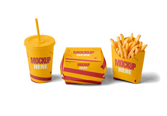 Fast Food Set Mockup