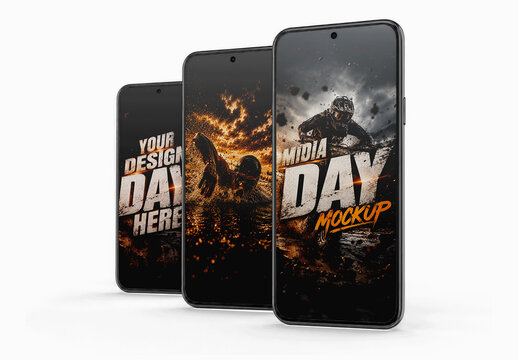 Smartphone Screen Studio Mockup