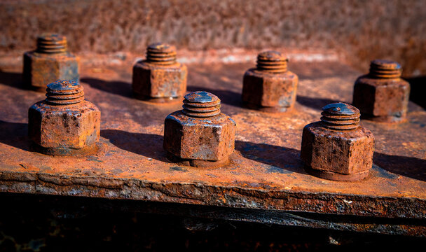 old rusty bolts