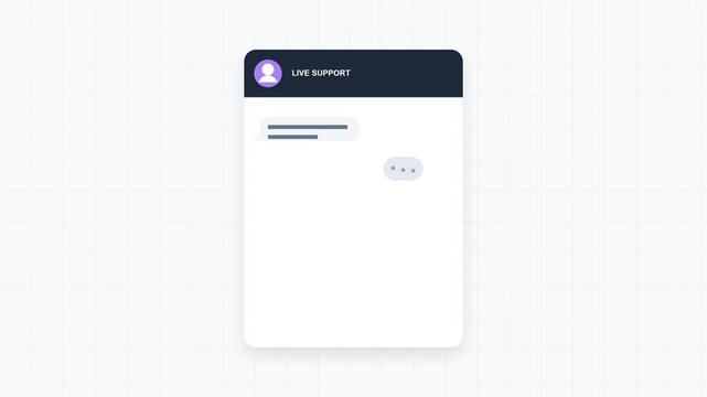 2D Animation Concept of Customer Support Helpdesk Chat Service 4K