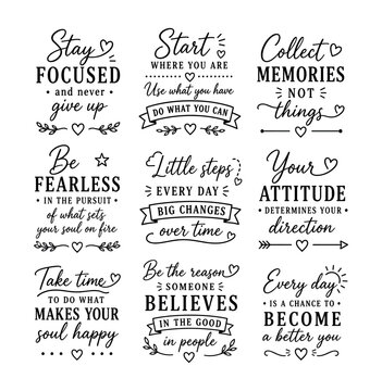 Inspirational quotes and motivational phrases for a positive mindset