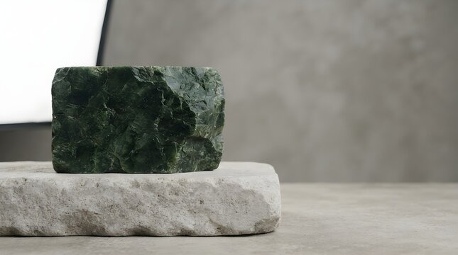 Green serpentinite stone on pede modern new beautiful creative professional high quality clean