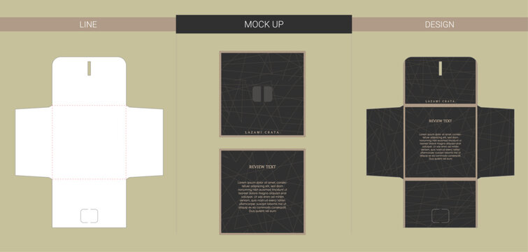 Hanging Box Packaging Die Cut Template for Retail Product Display
