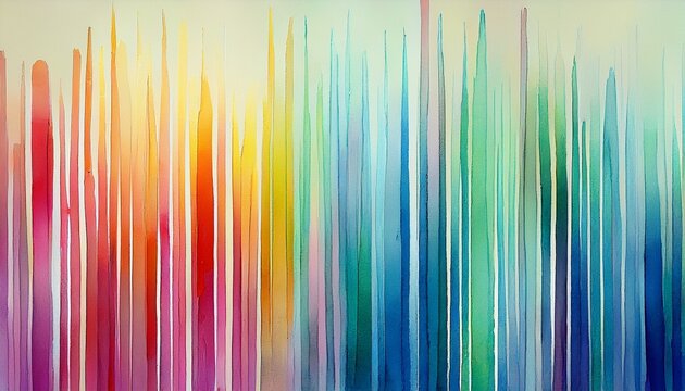 vertical watercolor lines background generative ai