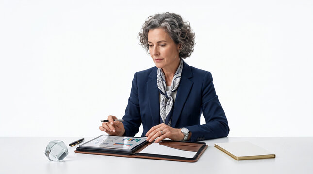 Business leader reviewing customer retention strategy