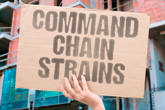 "Command Chain Strains" Leadership authority is tested. STRAIN.CHAIN.COMMAND.TEST.LEAD.