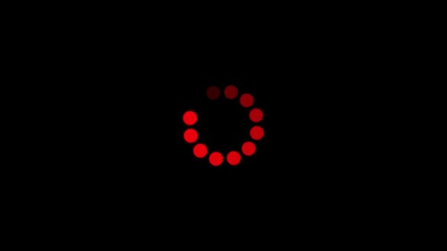 Black and white loading circle indicator on loading circle animation . loading icon animation, Loa